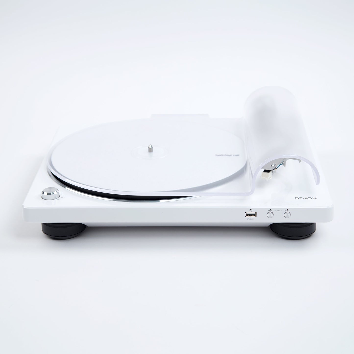 Denon: DP-450USB Turntable - White (DP450USBWT) (Open Box Special)